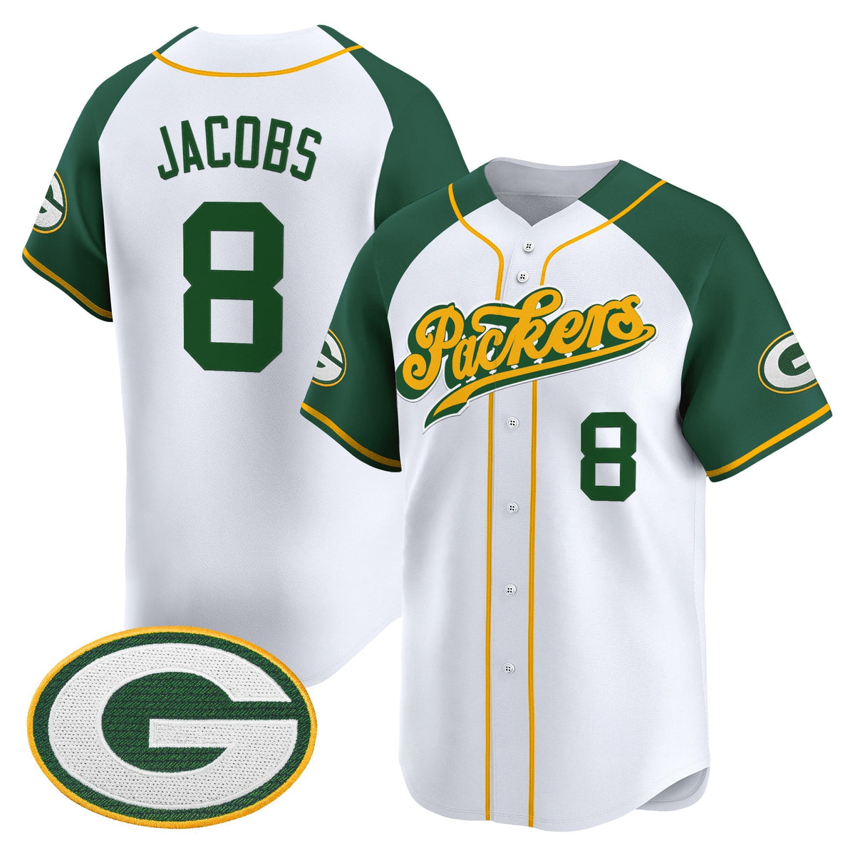 Men's Green Bay Packers 2025 Vapor Baseball Jersey V2 - All Stitched