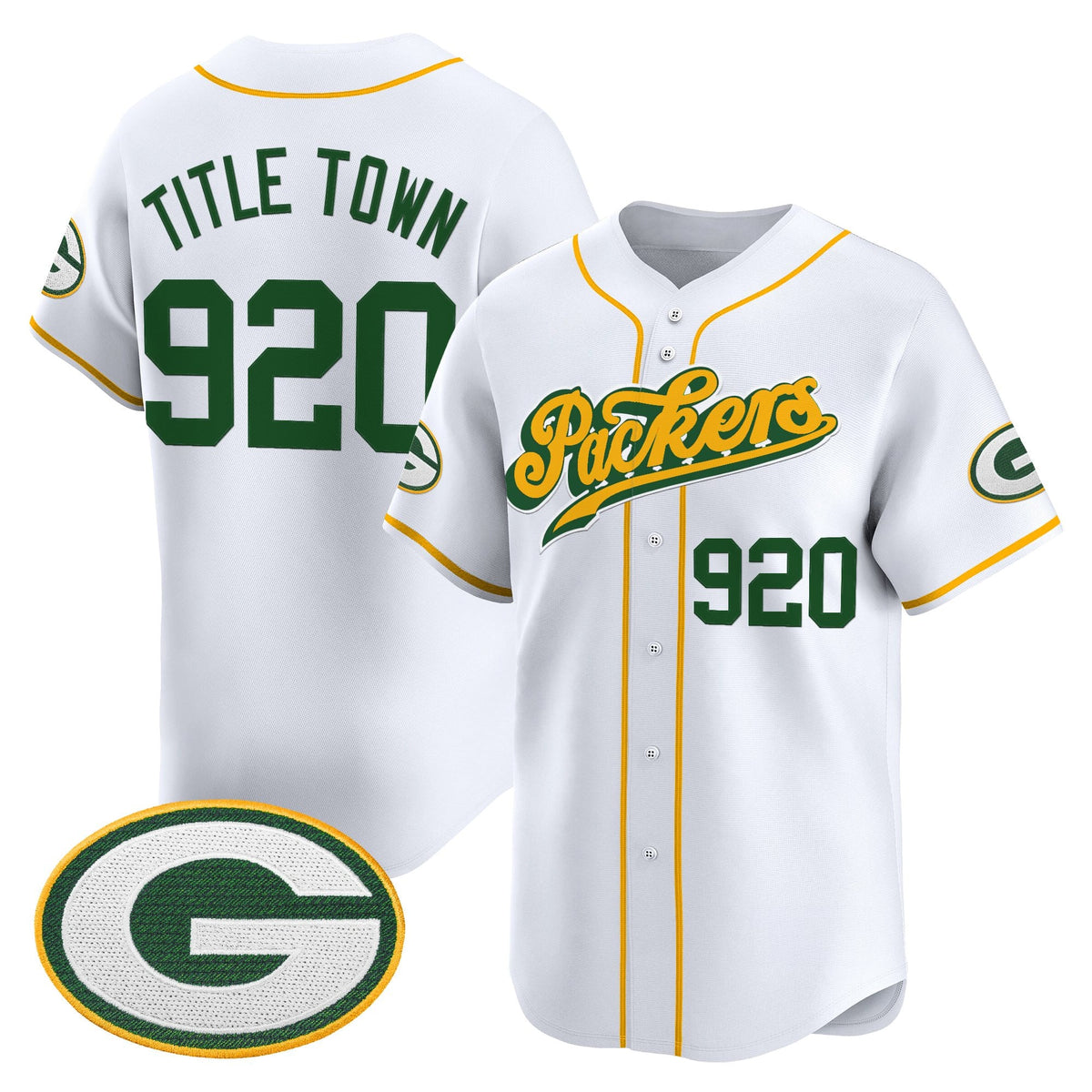 Men's Green Bay Packers 2025 Vapor Baseball Jersey V2 - All Stitched