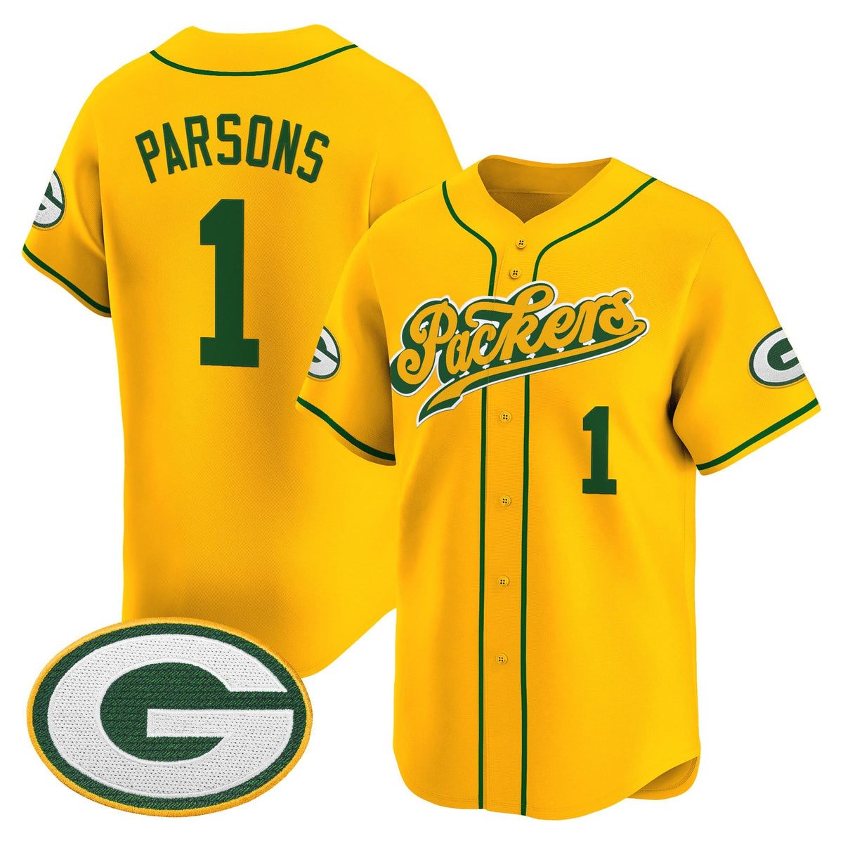 Men's Green Bay Packers 2025 Vapor Baseball Jersey V2 - All Stitched
