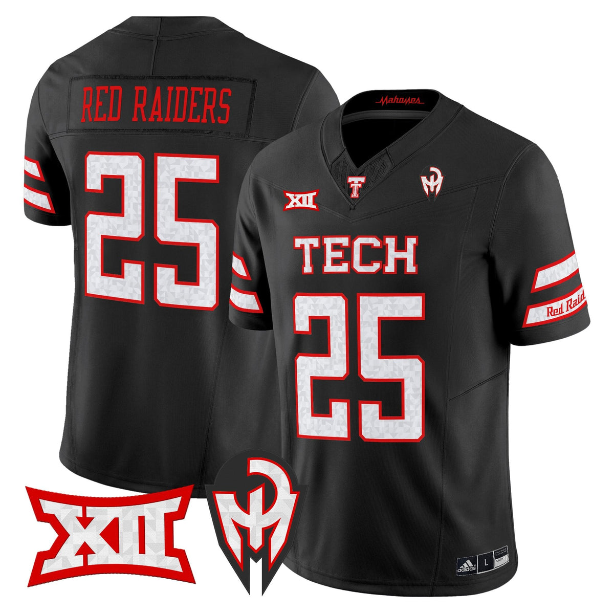 Men's Texas Tech Red Raiders 'Too Cold' Vapor Limited Jersey - Mahomes Collection - All Stitched