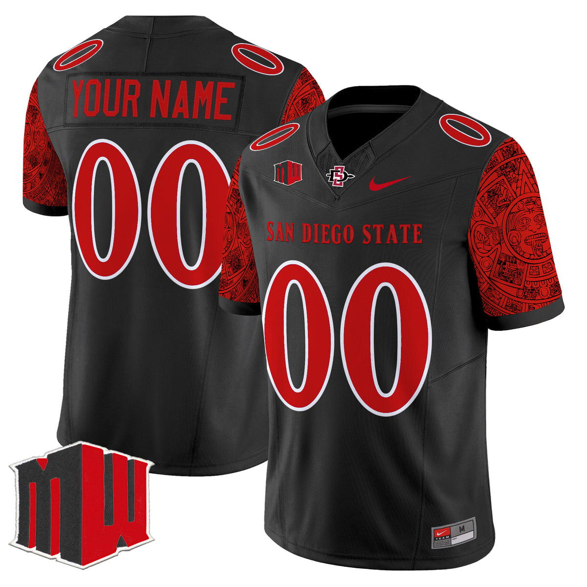 San Diego State Aztecs 2025 Vapor Limited Custom Jersey - All Stitched
