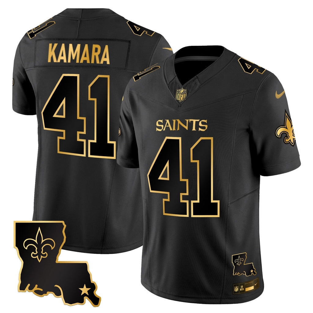 Men's New Orleans Saints 2025 Gold Vapor Limited Jersey - All Stitched