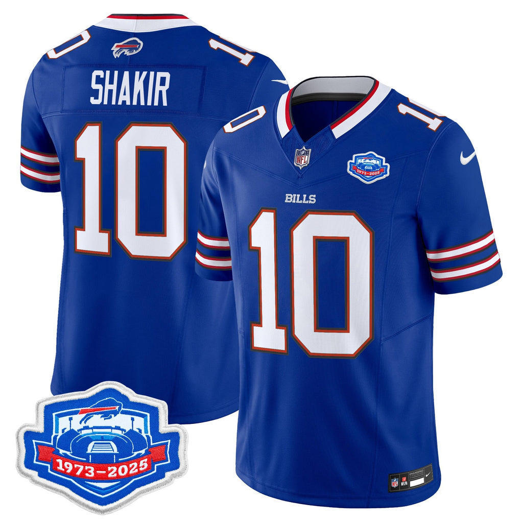 Men's Buffalo Bills 2025 Farewell Season Patch Vapor Limited Jersey - All Stitched