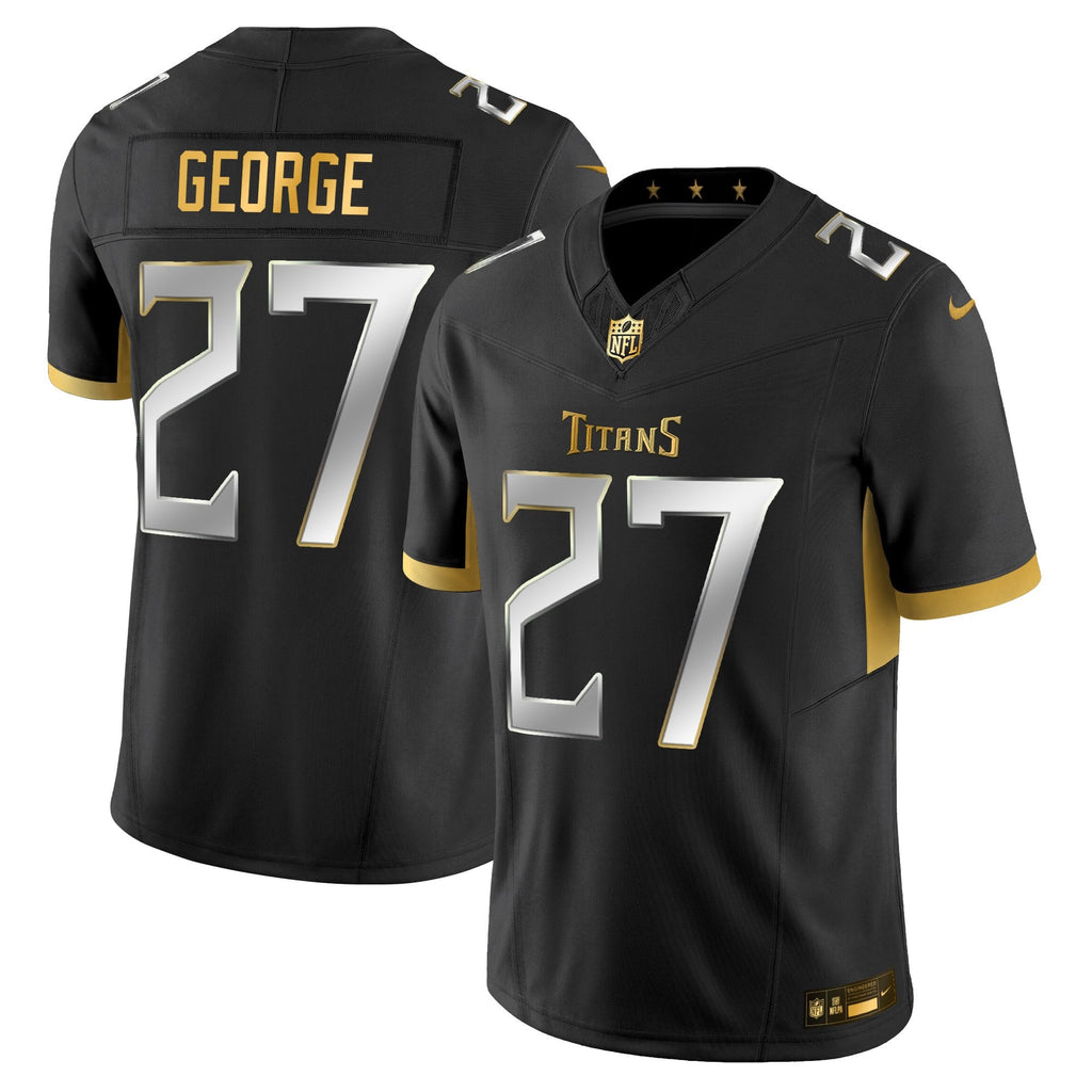 Men's Tennessee Titans 2025 Gold Vapor Limited Jersey - All Stitched