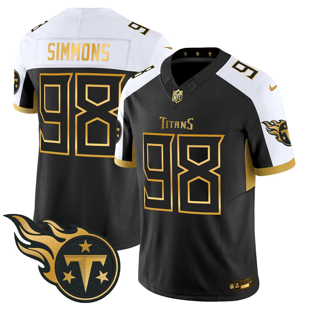 Men's Tennessee Titans 2025 Gold Vapor Limited Jersey - All Stitched