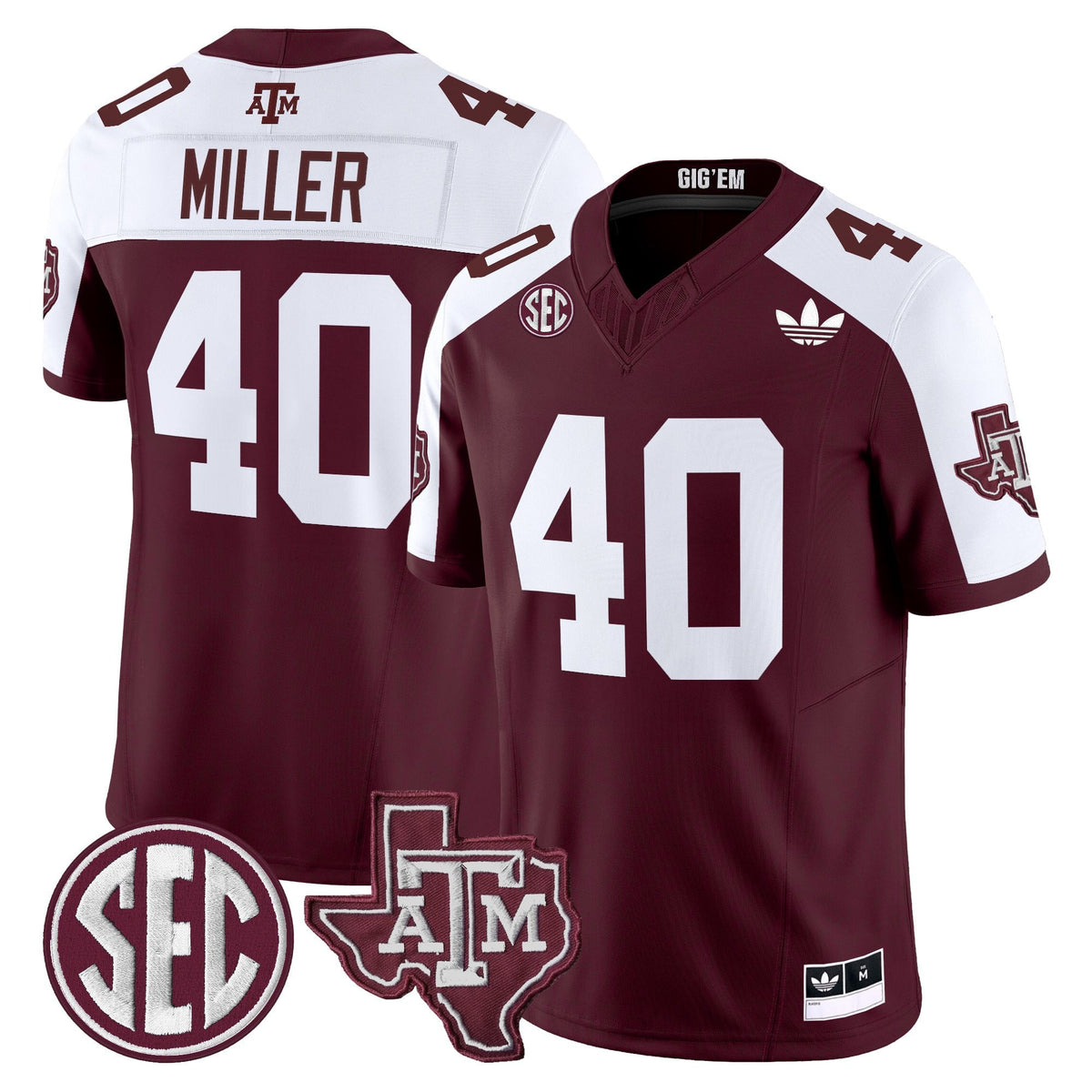Men's Texas A&M Aggies 2025 Vapor Limited Jersey V2 - All Stitched