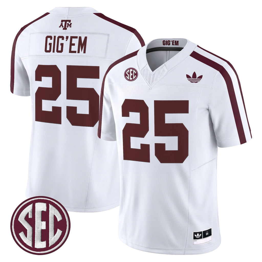 Men's Texas A&M Aggies 2025 Vapor Limited Jersey V2 - All Stitched