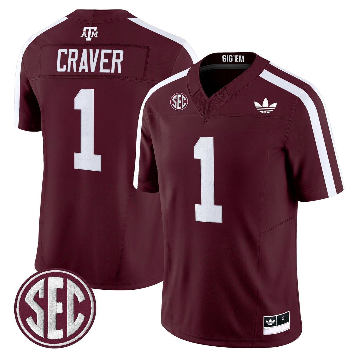 Men's Texas A&M Aggies 2025 Vapor Limited Jersey V2 - All Stitched
