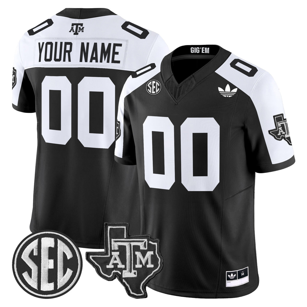 Texas A&M Aggies 2025 Vapor Limited Custom Jersey V2 - All Stitched