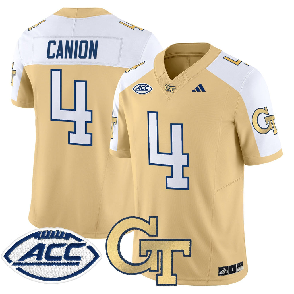 Men's Georgia Tech Yellow Jackets 2025 Vapor Limited Jersey - All stitched