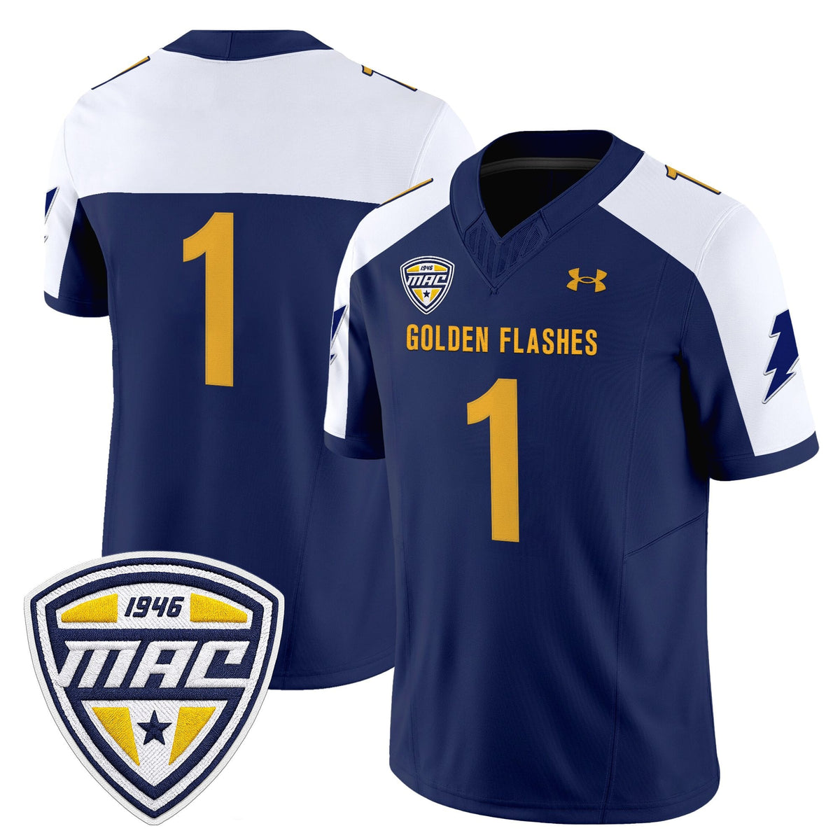 Men's Kent State Golden Flashes 2025 Vapor Limited Jersey - All Stitched