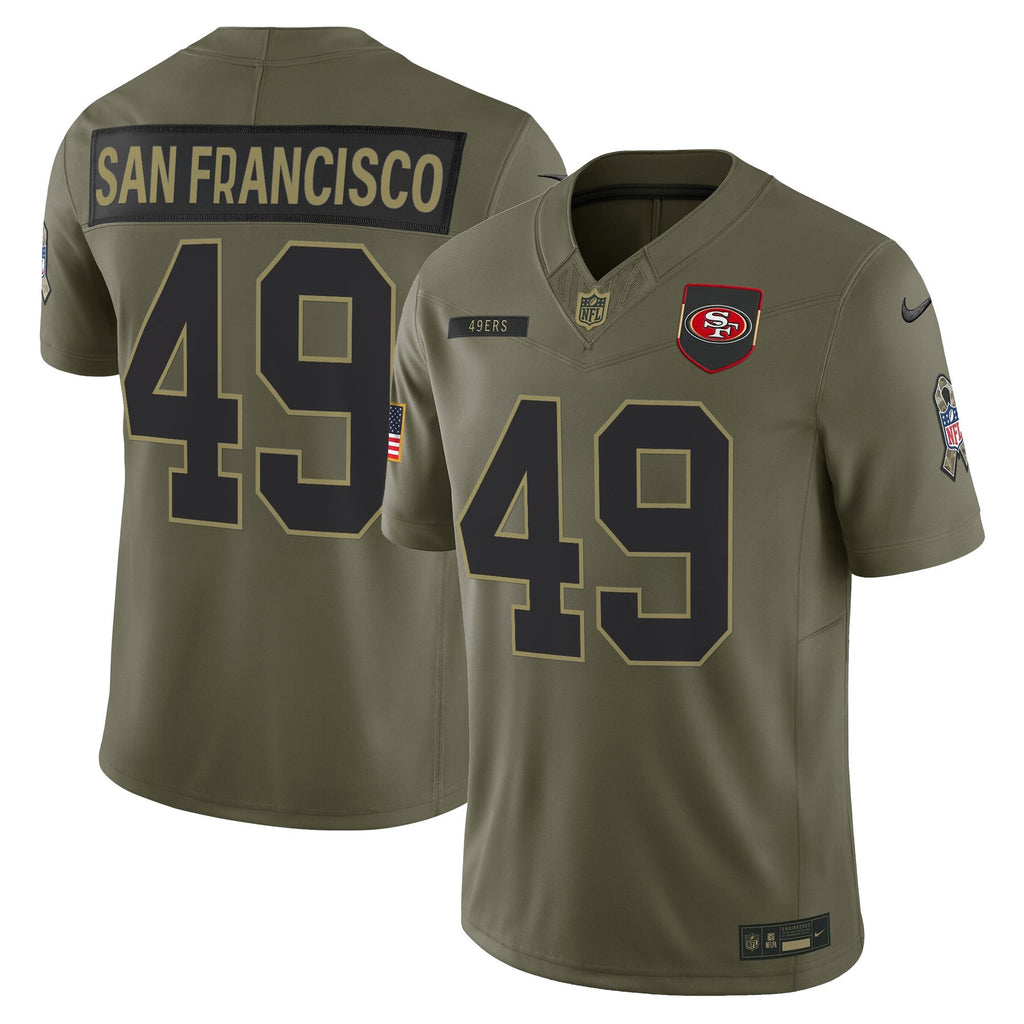 Men's San Francisco 49ers 2025 Salute to Service Vapor Limited Jersey - All Stitched