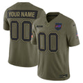 Buffalo Bills 2025 Salute to Service Vapor Limited Custom Jersey - All Stitched