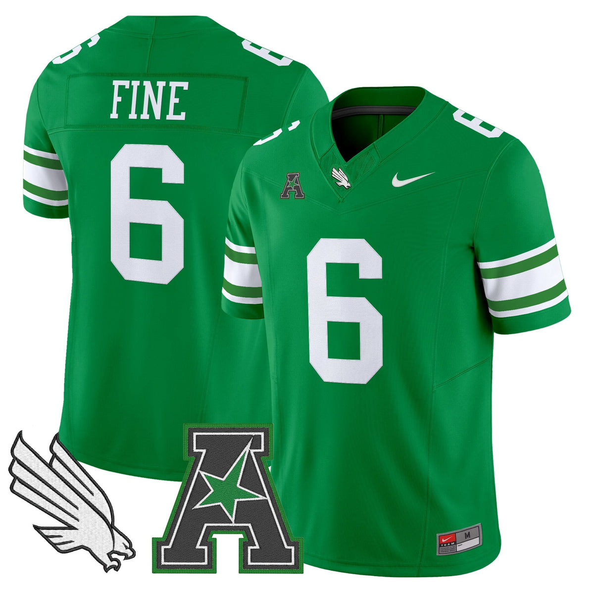 Men's North Texas Mean Green 2025 Vapor Limited Jersey - All Stitched