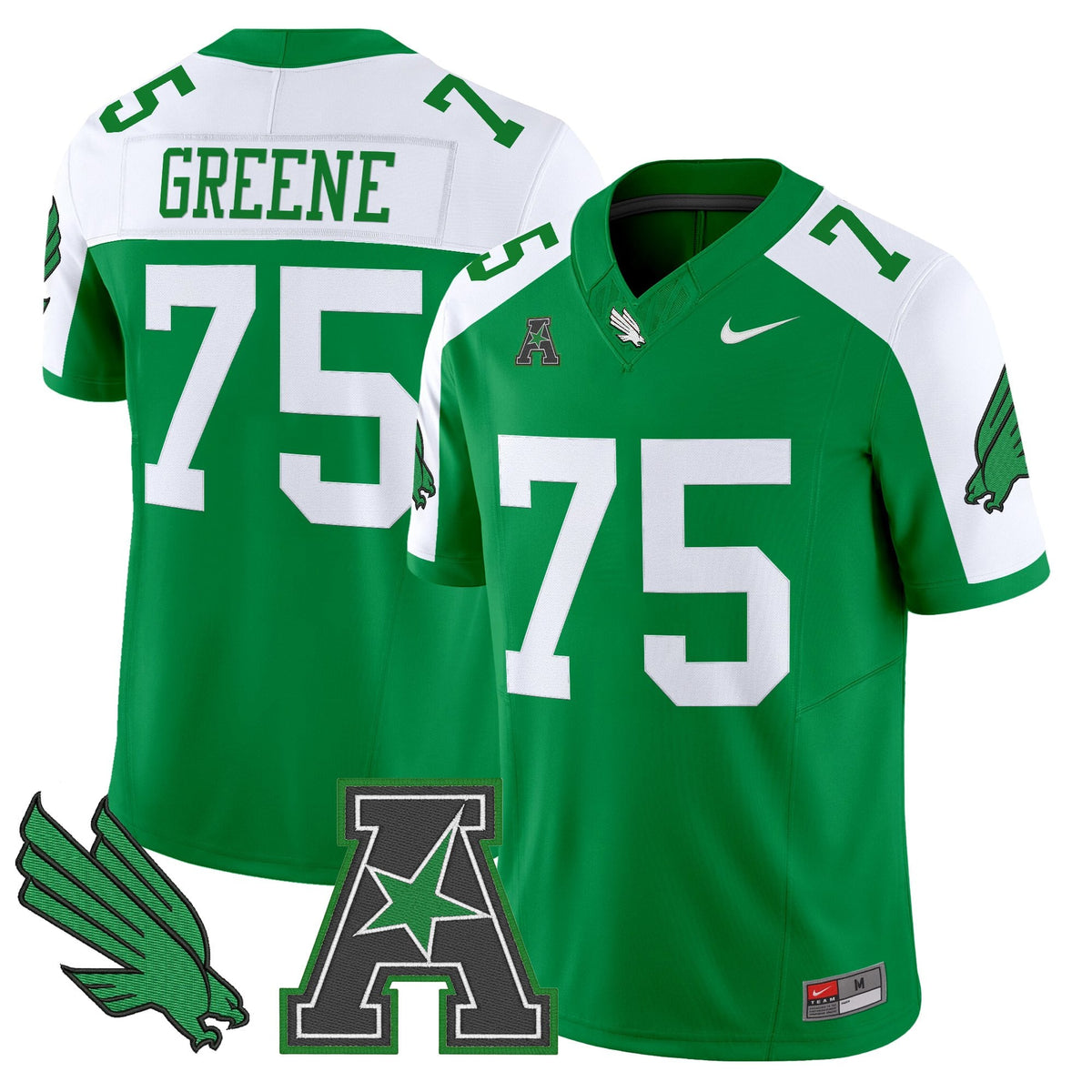 Men's North Texas Mean Green 2025 Vapor Limited Jersey - All Stitched