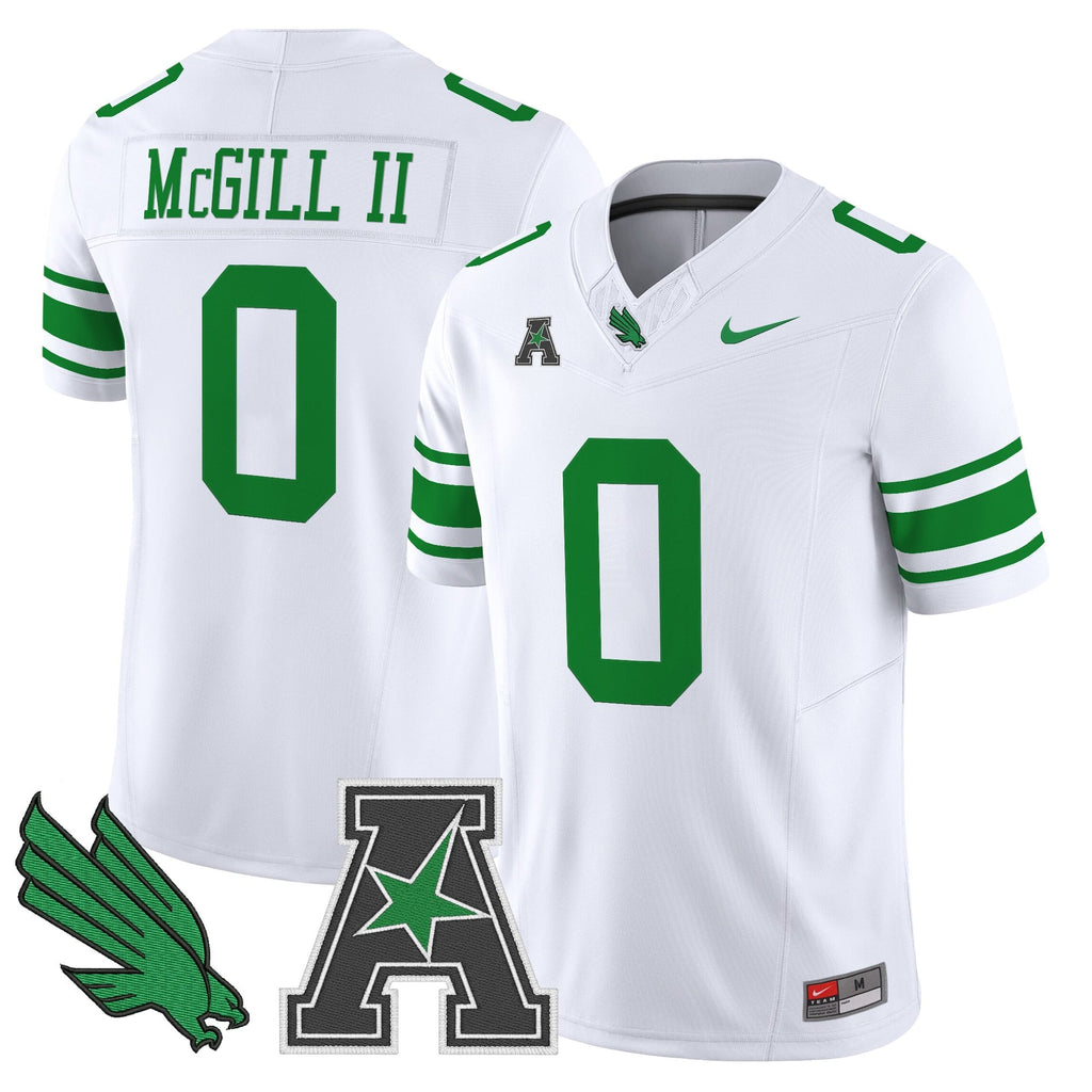 Men's North Texas Mean Green 2025 Vapor Limited Jersey - All Stitched