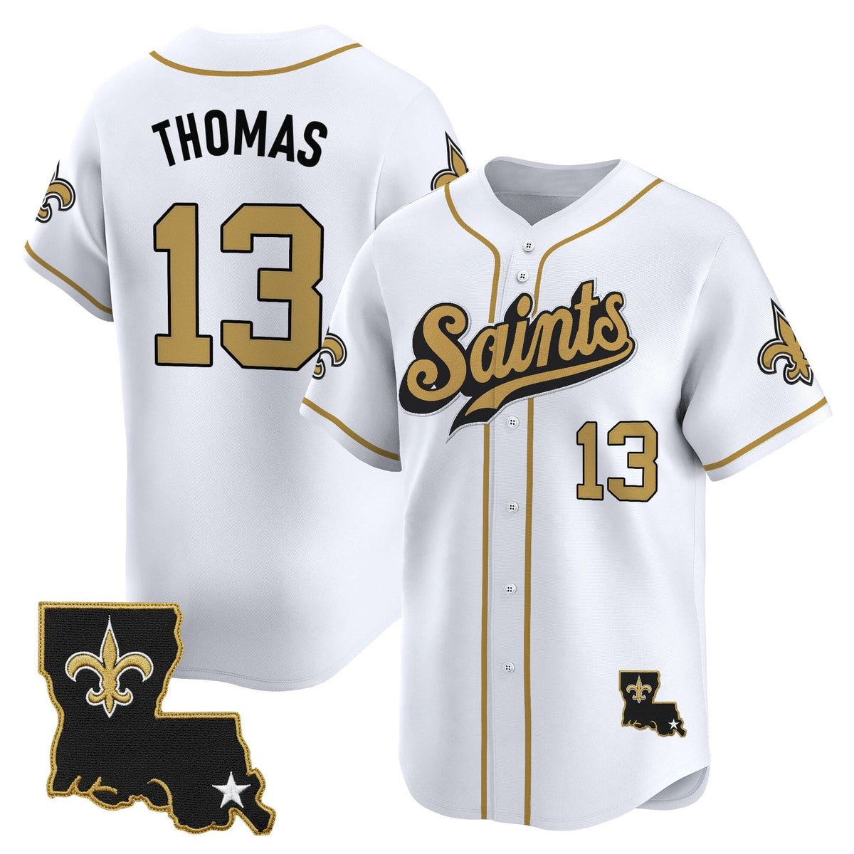 Men's New Orleans Saints 2025 Vapor Baseball Jersey - All Stitched