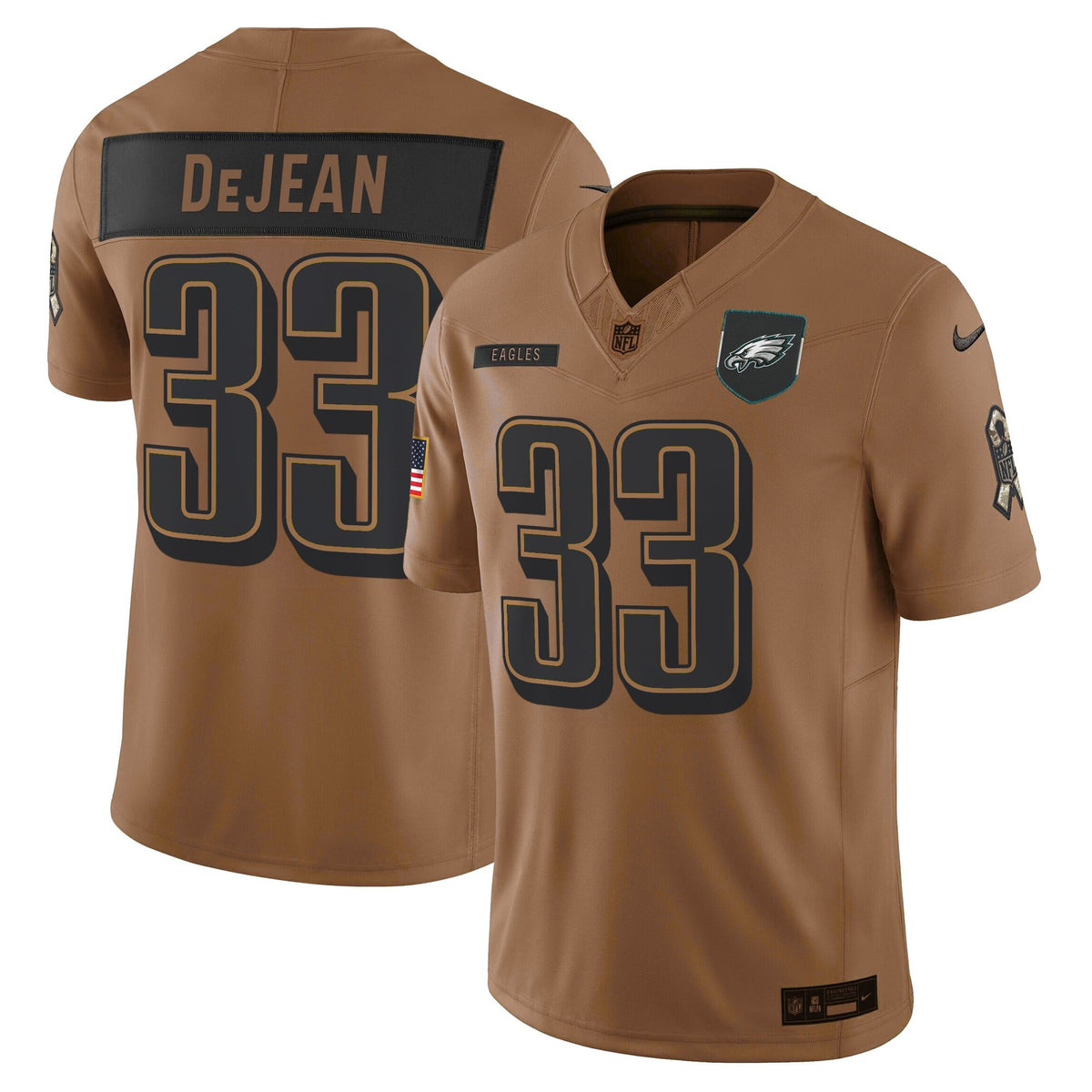 Men's Philadelphia Eagles 2025 Salute to Service Limited Jersey - All Stitched