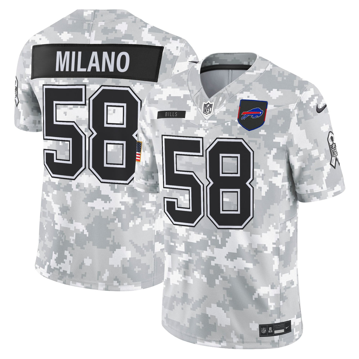 Men's Buffalo Bills 2025 Salute to Service Vapor Limited Jersey - All Stitched