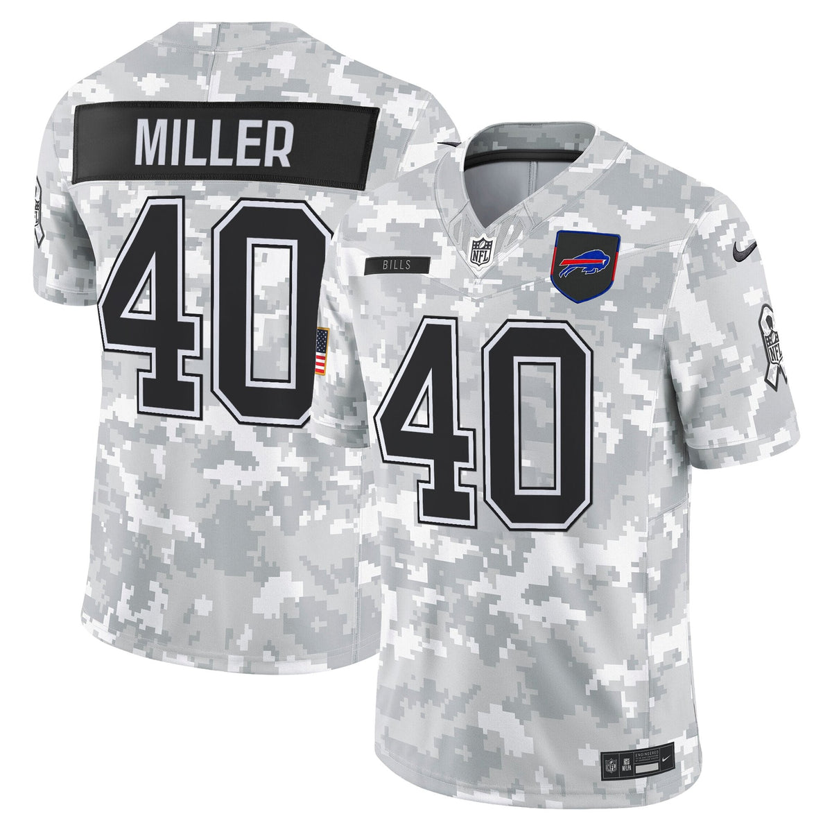 Men's Buffalo Bills 2025 Salute to Service Vapor Limited Jersey - All Stitched
