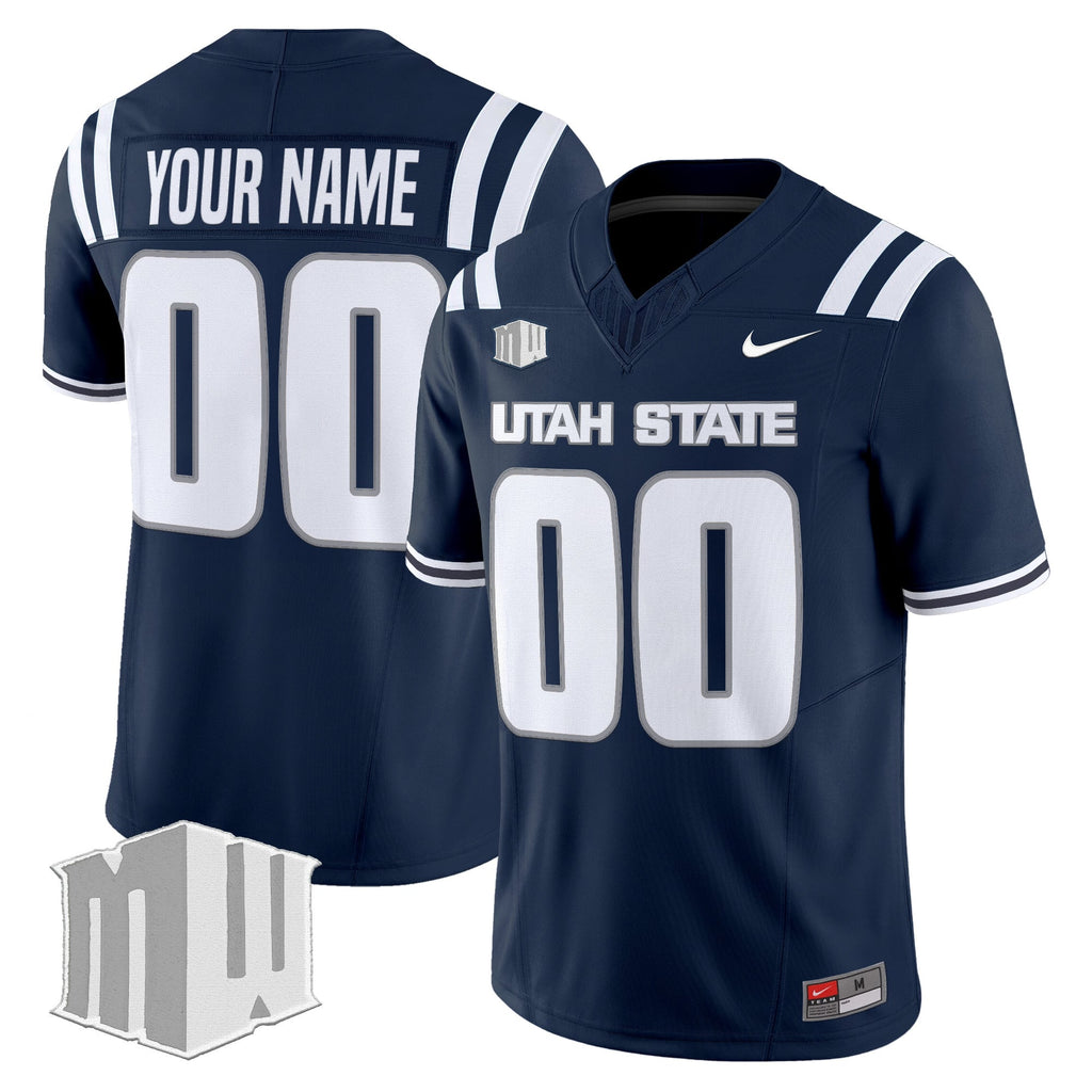 Utah State Aggies 2025 Vapor Limited Custom Jersey - All Stitched