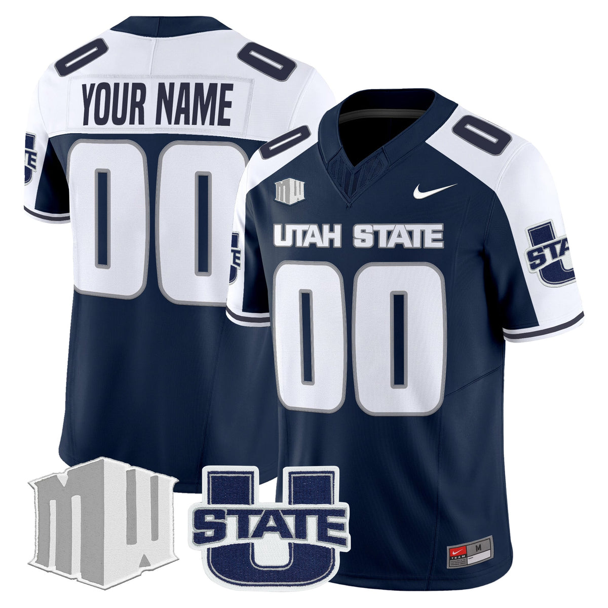 Utah State Aggies 2025 Vapor Limited Custom Jersey - All Stitched