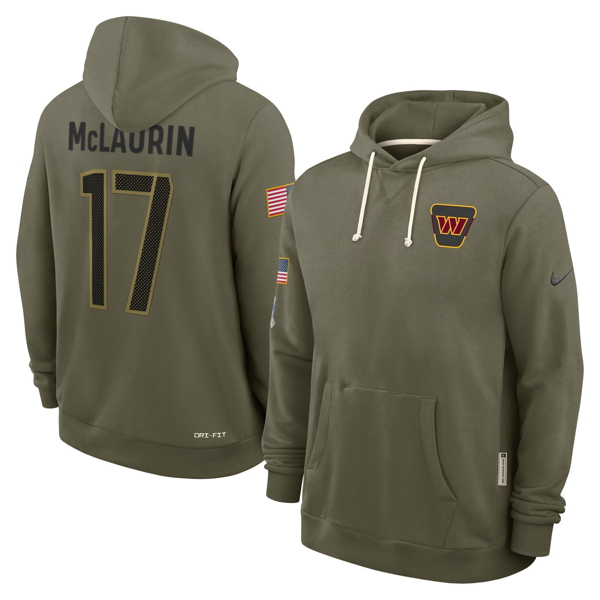 Washington Commanders 2025 Salute to Service Pullover Hoodie - All Stitched