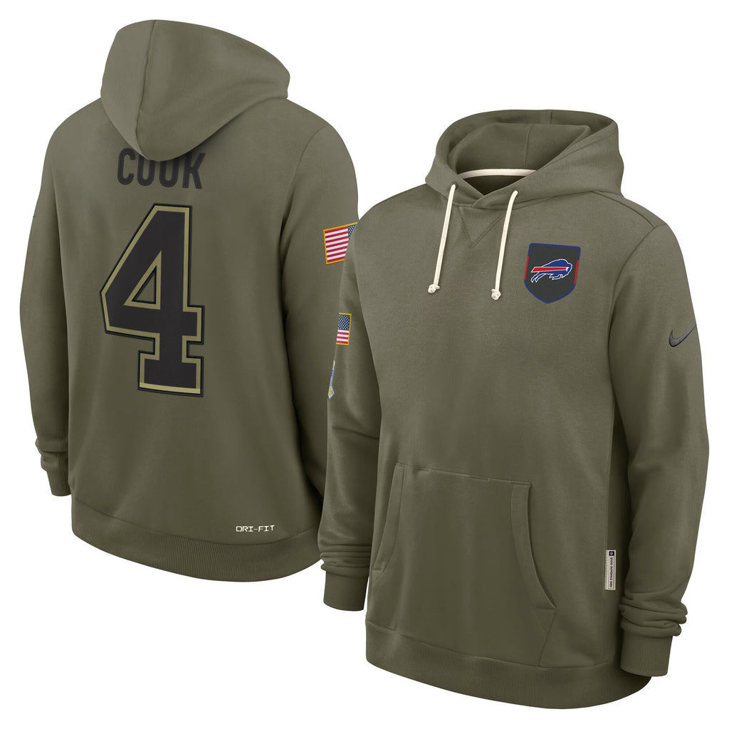 Buffalo Bills 2025 Salute to Service Pullover Hoodie - All Stitched