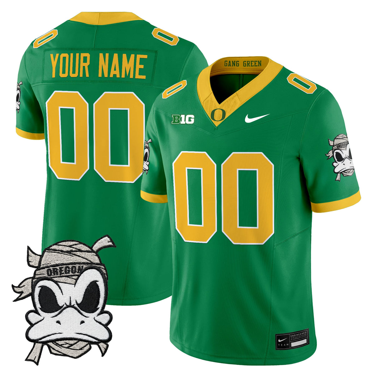 Oregon Ducks 2025 "Mummy Duck" Vapor Limited Custom Jersey - All Stitched
