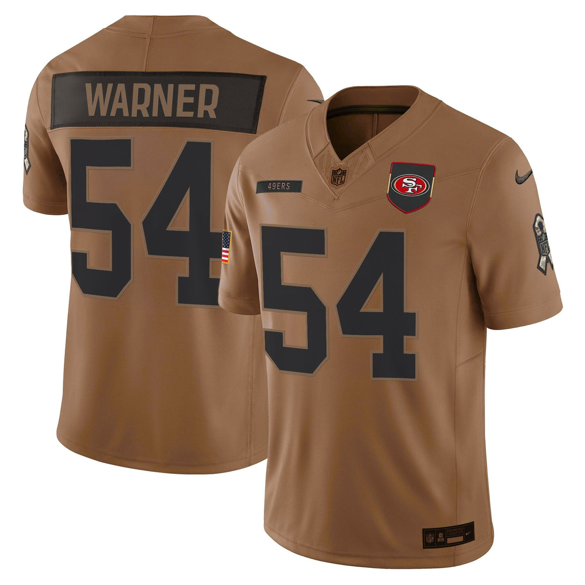 Men's San Francisco 49ers 2025 Salute to Service Vapor Limited Jersey - All Stitched