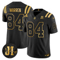Men's Indianapolis Colts 2025 Jim Irsay Patch Gold Vapor Limited Jersey - All Stitched