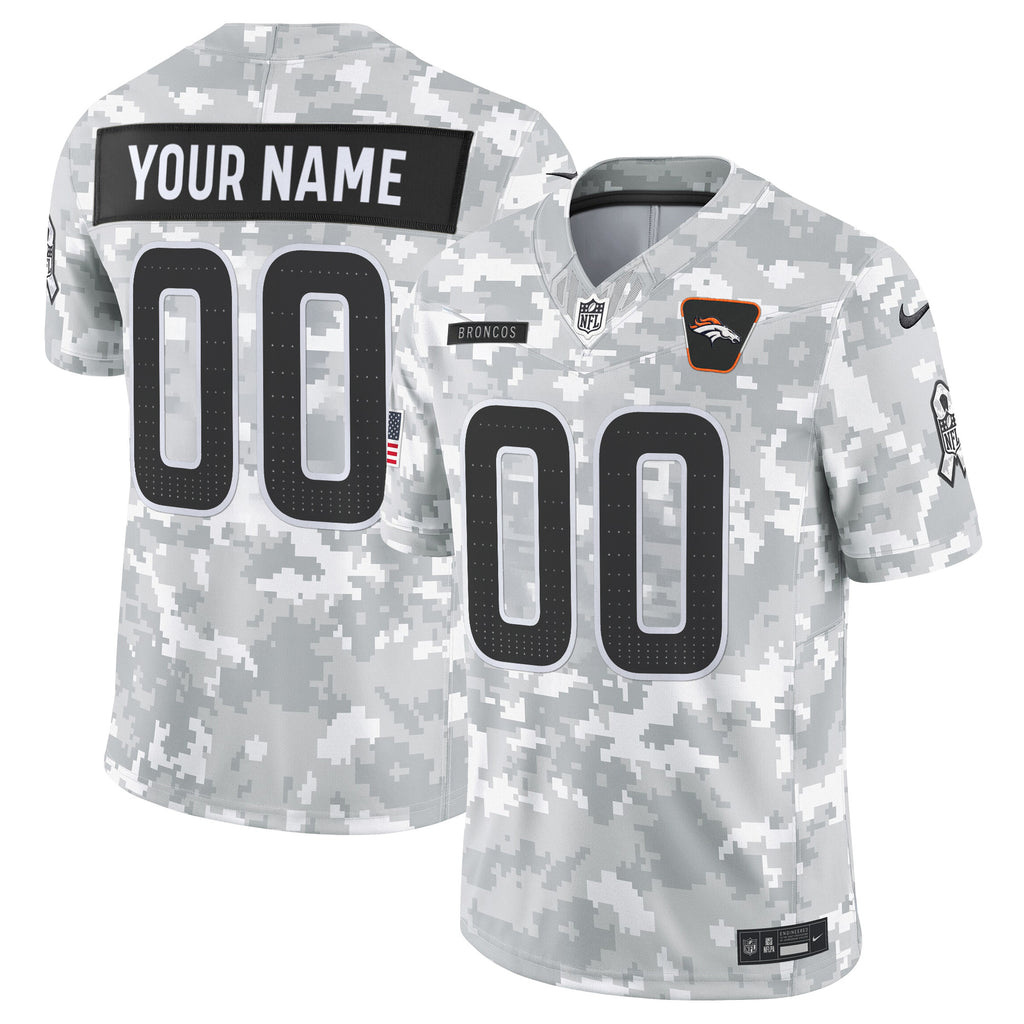 Denver Broncos 2025 Salute to Service Vapor Limited Custom Jersey - All Stitched