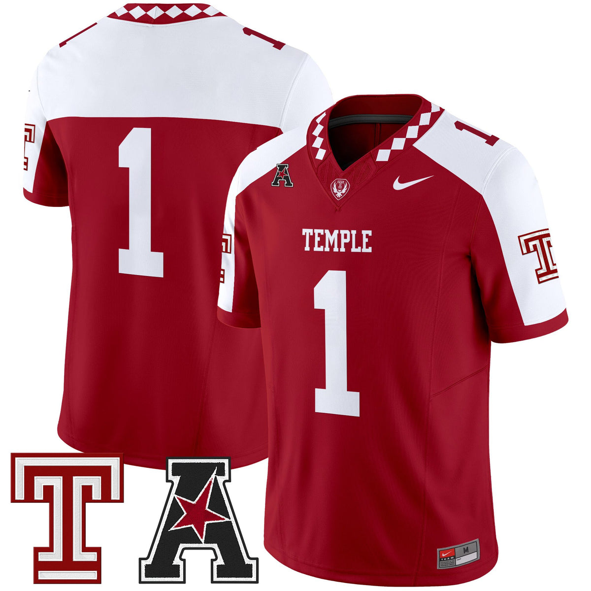 Men's Temple Owls 2025 Vapor Limited Jersey - All Stitched