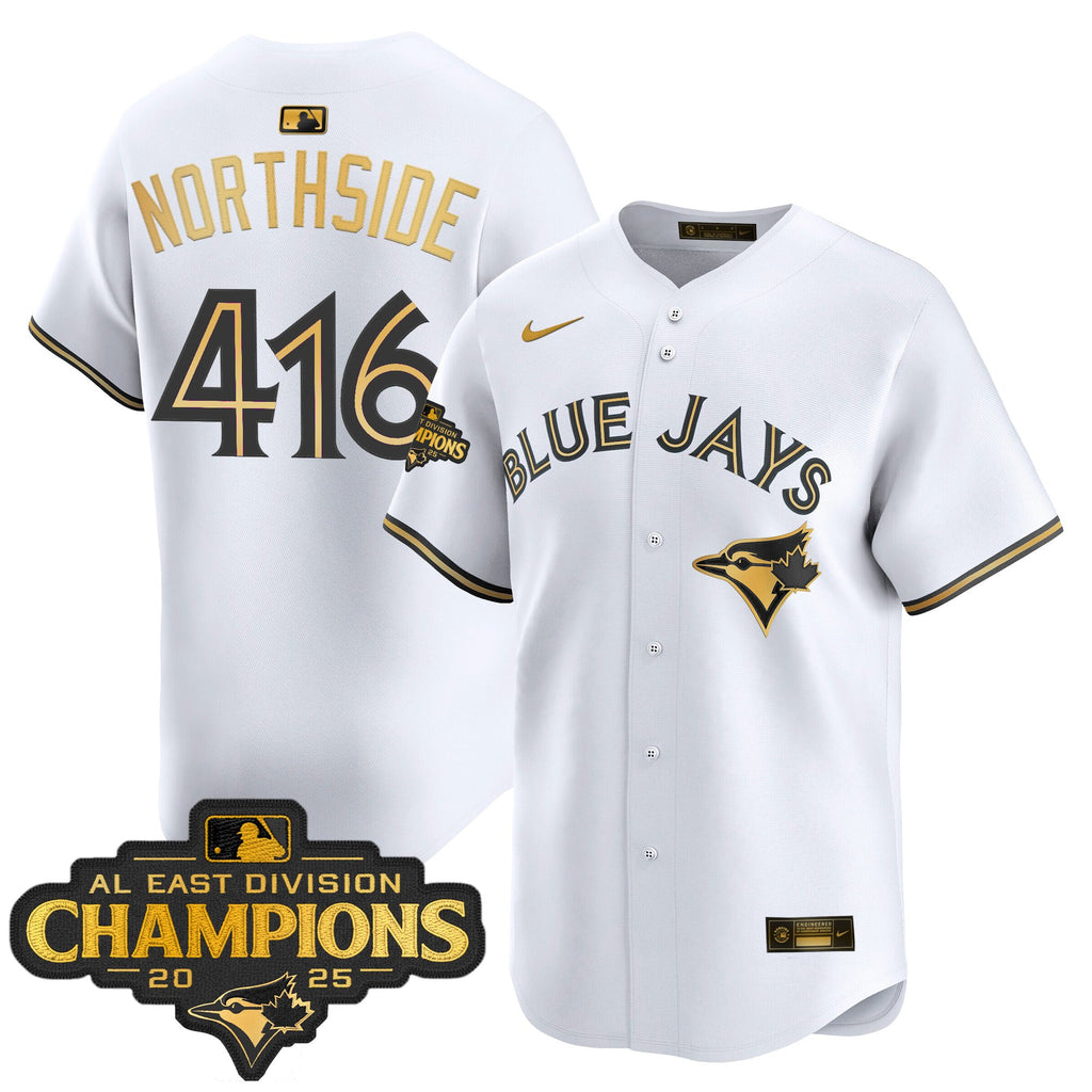 Men's Toronto Blue Jays 2025 AL East Division Champions Vapor Premier Limited Jersey - All Stitched