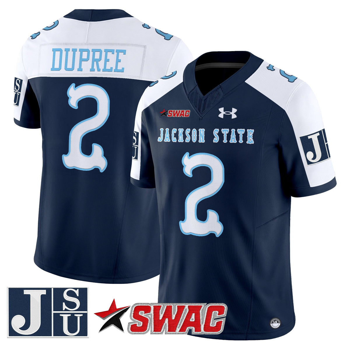 Men's Jackson State Tigers 2025 Vapor Limited Jersey V2 - All Stitched