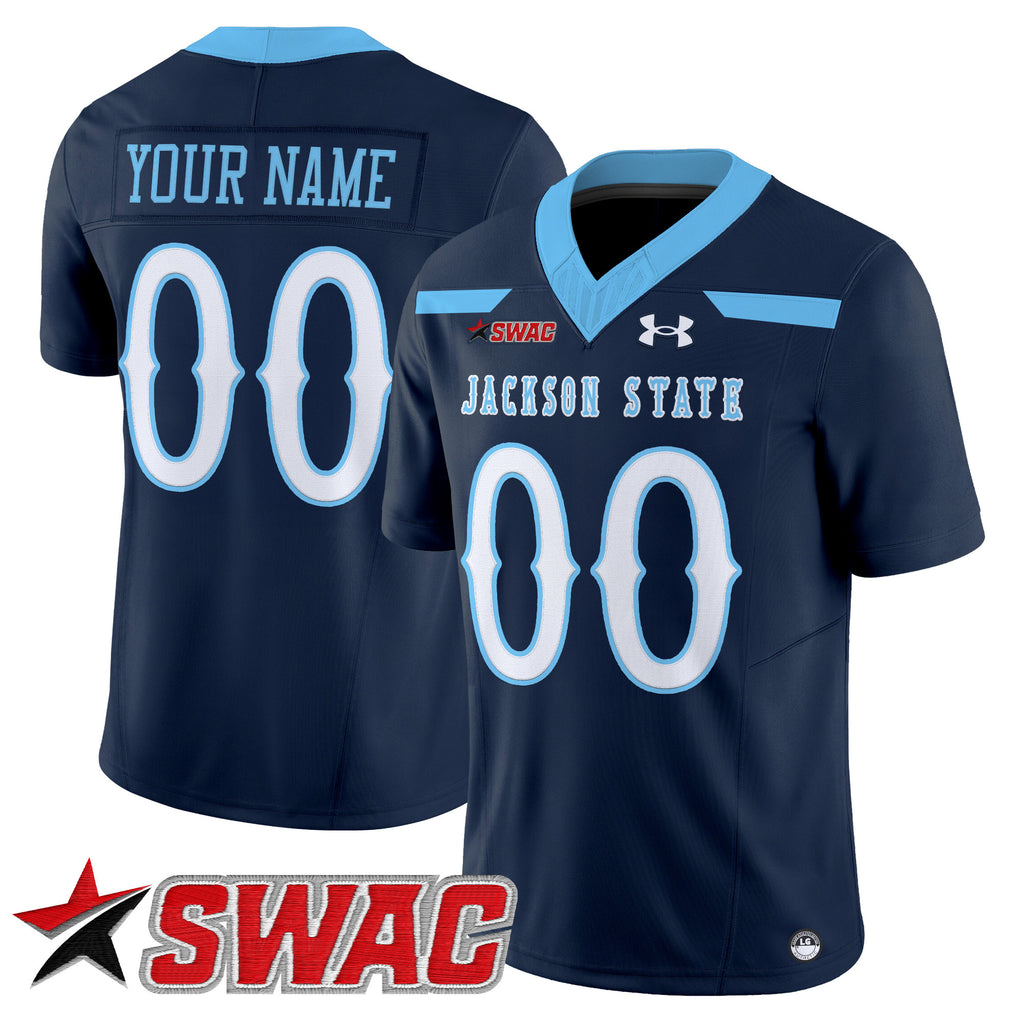 Jackson State Tigers 2025 Vapor Limited Custom Jersey V2 - All Stitched