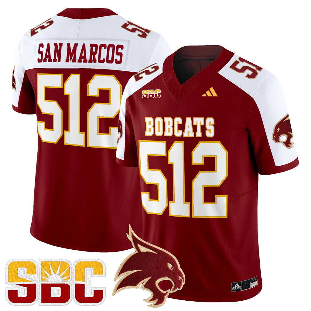Men's Texas State Bobcats 2025 Vapor Limited Jersey - All Stitched