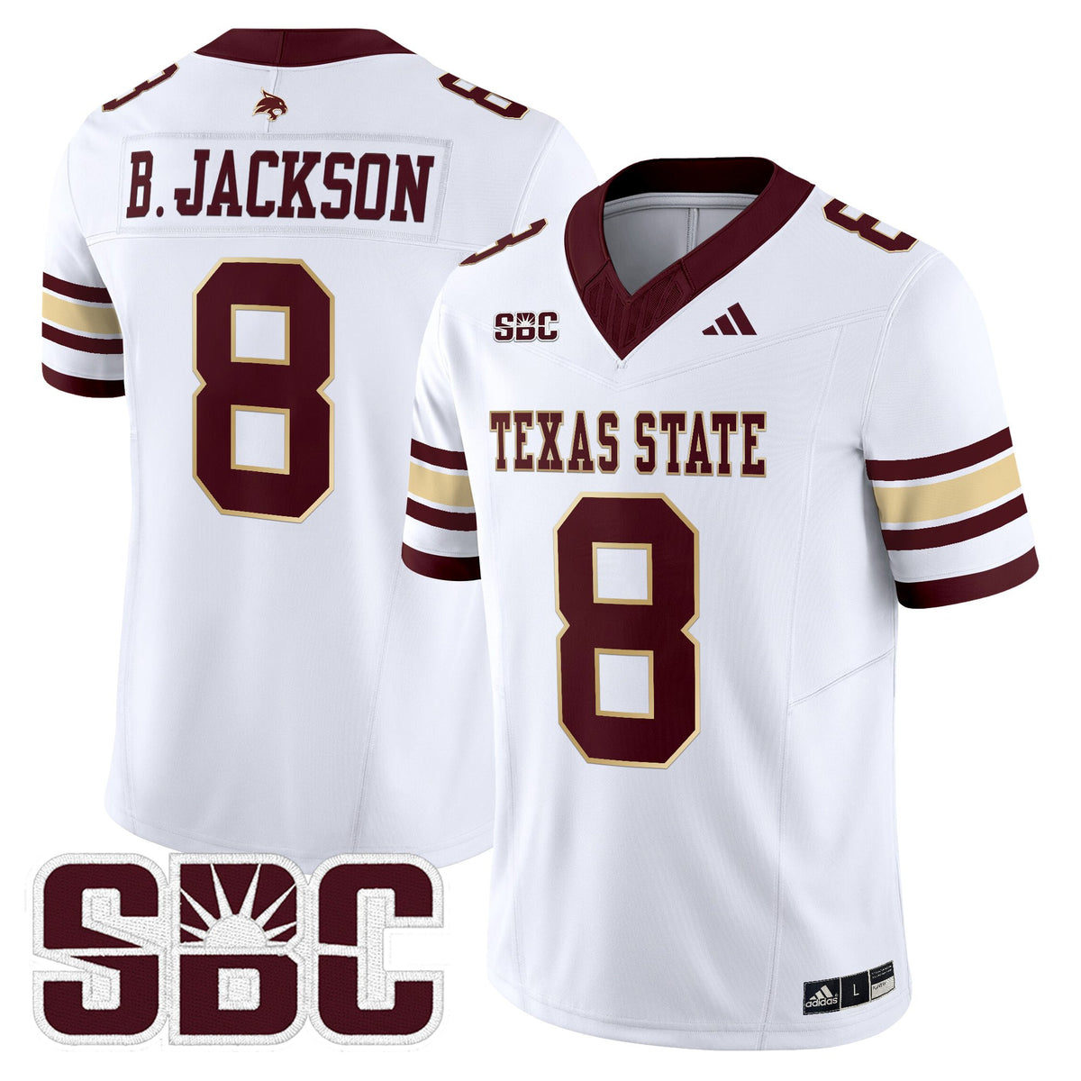 Men's Texas State Bobcats 2025 Vapor Limited Jersey - All Stitched