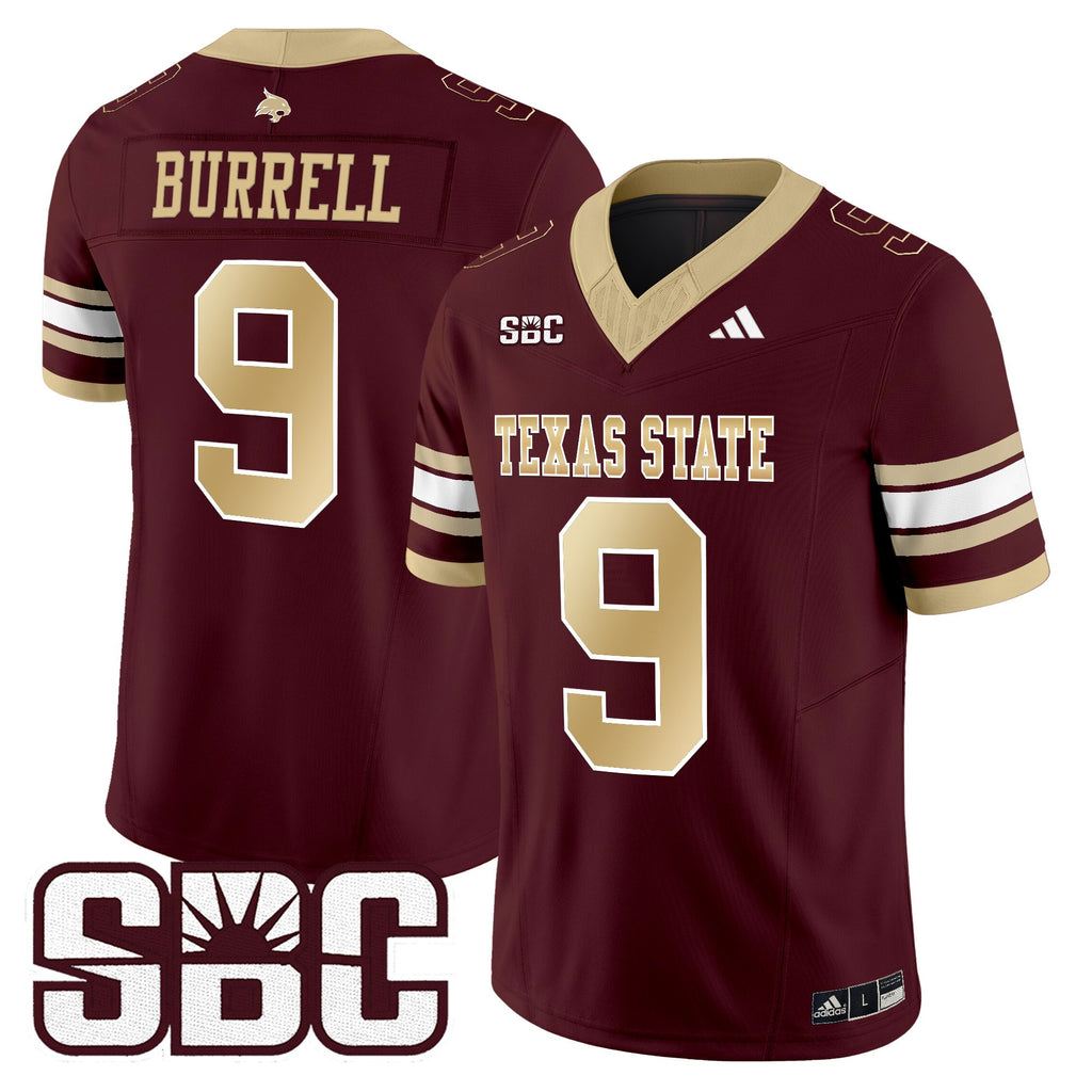 Men's Texas State Bobcats 2025 Vapor Limited Jersey - All Stitched