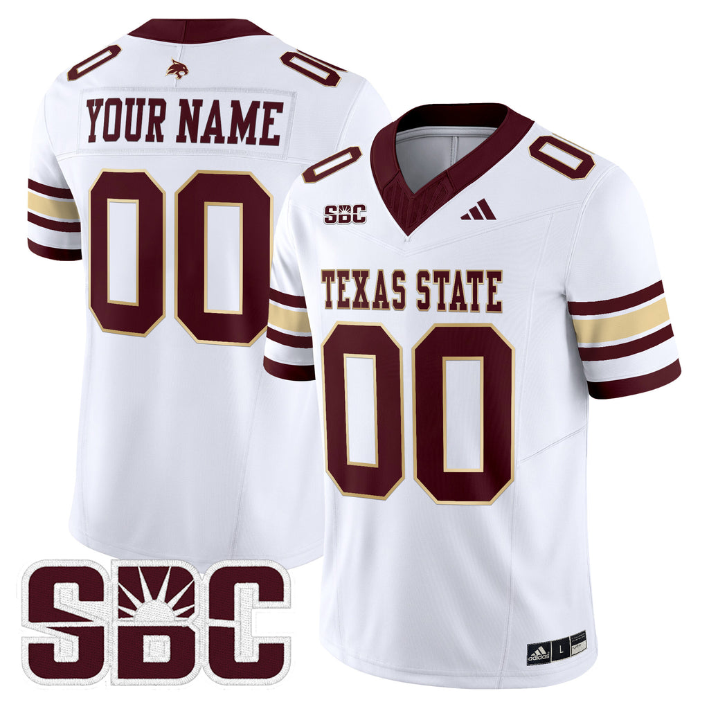 Texas State Bobcats 2025 Vapor Limited Custom Jersey - All Stitched