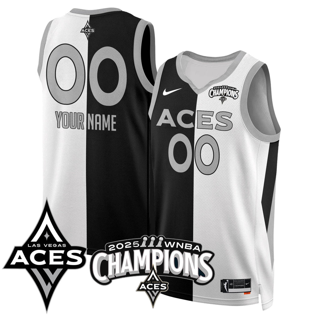 Las Vegas Aces 2025 WNBA Championship Custom Jersey - All Stitched