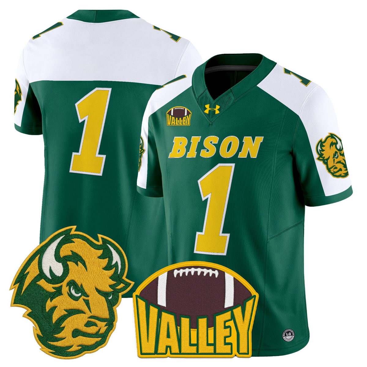 Men's North Dakota State Bison 2025 Vapor Limited Jersey - All Stitched