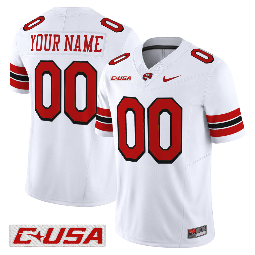 Western Kentucky Hilltoppers 2025 Vapor Limited Custom Jersey - All Stitched