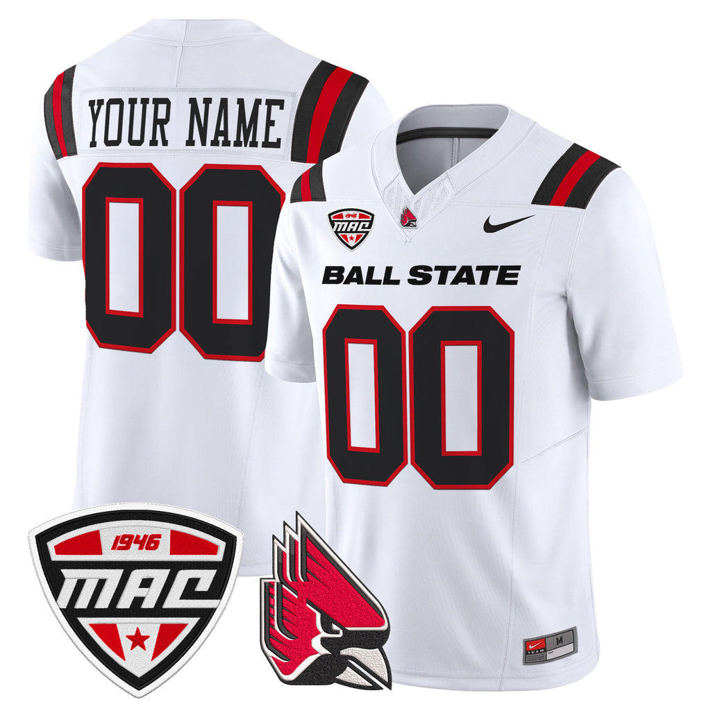Ball State Cardinals 2025 Vapor Limited Custom Jersey - All Stitched