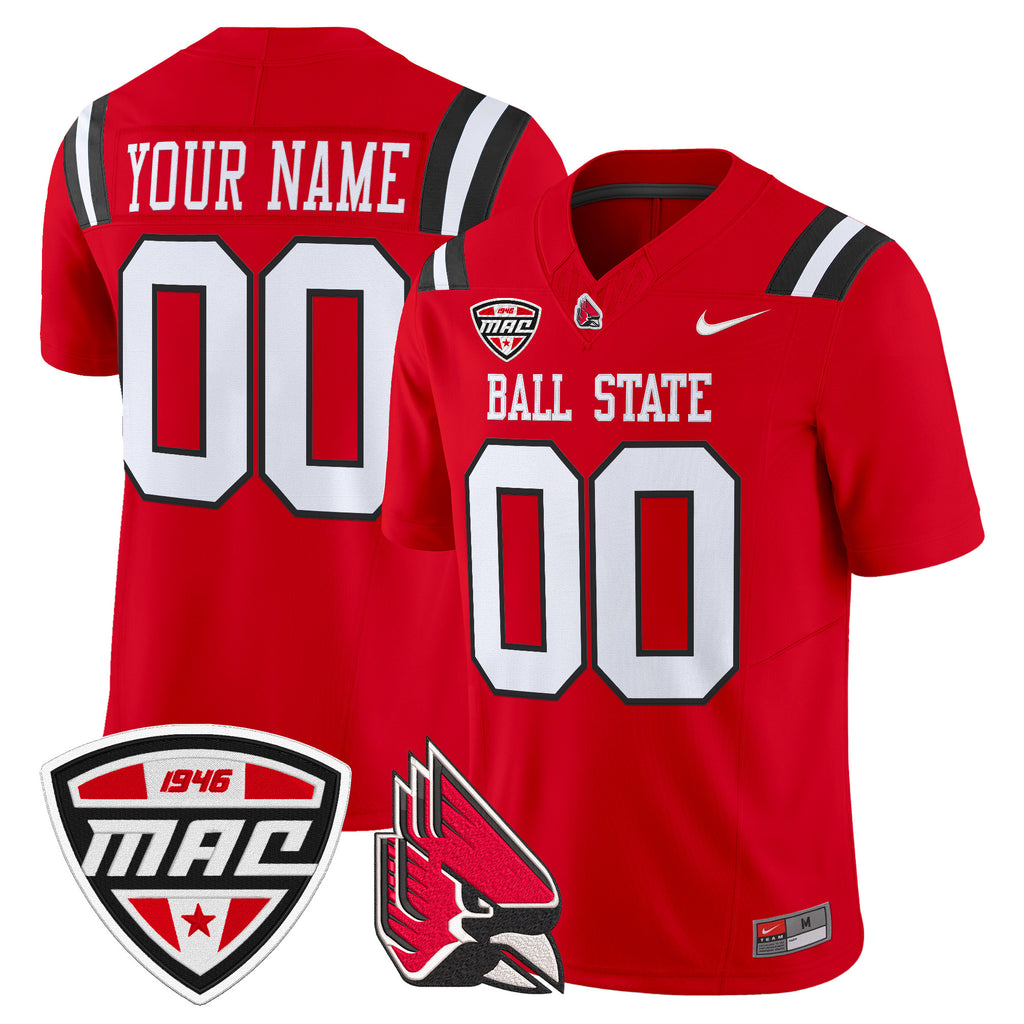 Ball State Cardinals 2025 Vapor Limited Custom Jersey - All Stitched