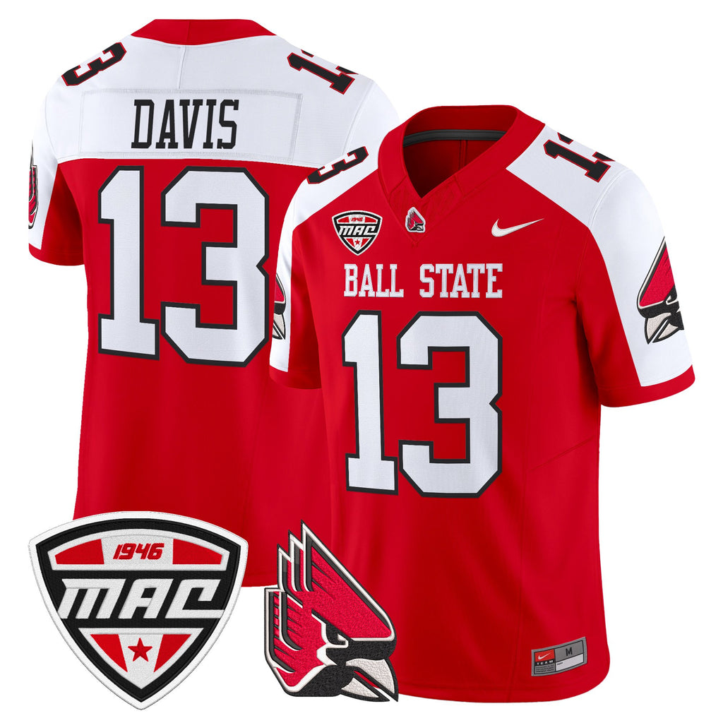 Men's Ball State Cardinals 2025 Vapor Limited Jersey - All Stitched