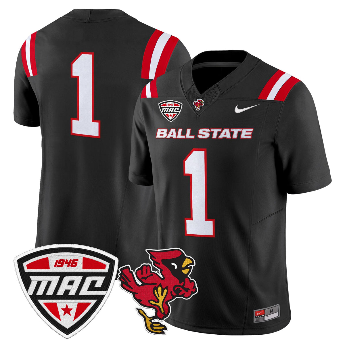 Men's Ball State Cardinals 2025 Vapor Limited Jersey - All Stitched