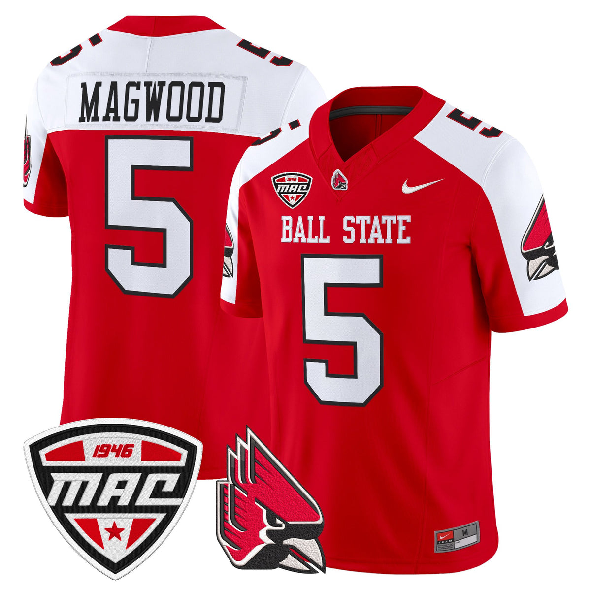Men's Ball State Cardinals 2025 Vapor Limited Jersey - All Stitched