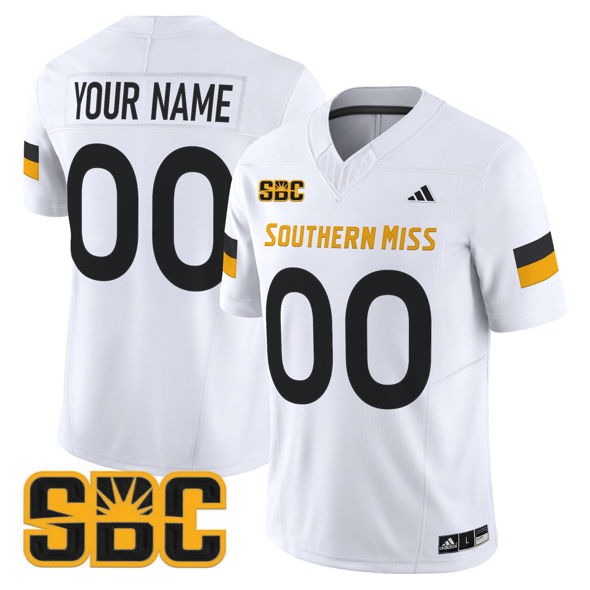 Southern Miss Golden Eagles 2025 Vapor Limited Custom Jersey - All Stitched