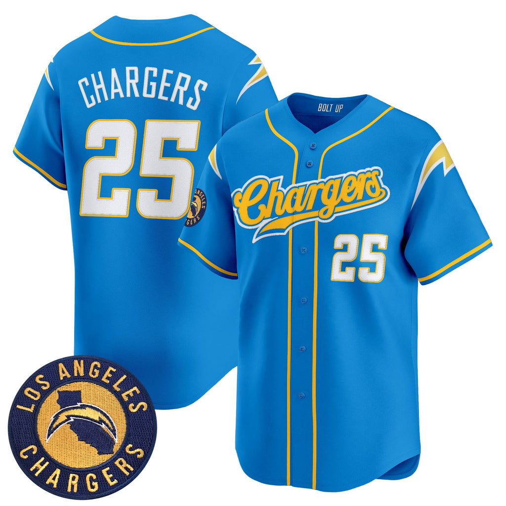Men's Los Angeles Chargers 2025 Vapor Limited Baseball Jersey - All Stitched